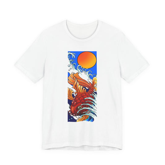 Original Art - Koi and Waves Graphic Tee