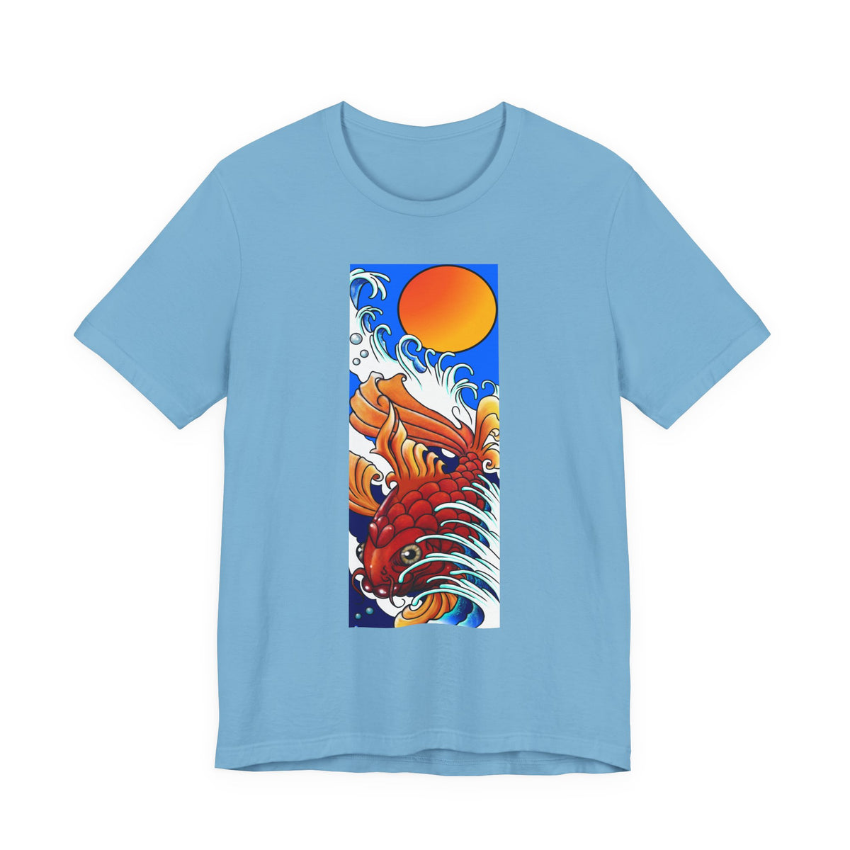 Original Art - Koi and Waves Graphic Tee