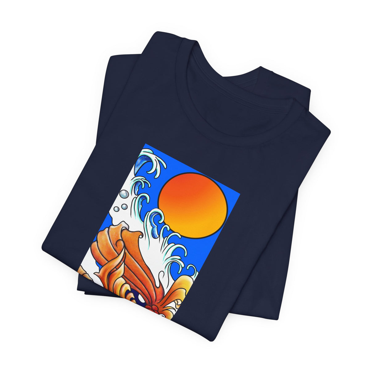 Original Art - Koi and Waves Graphic Tee
