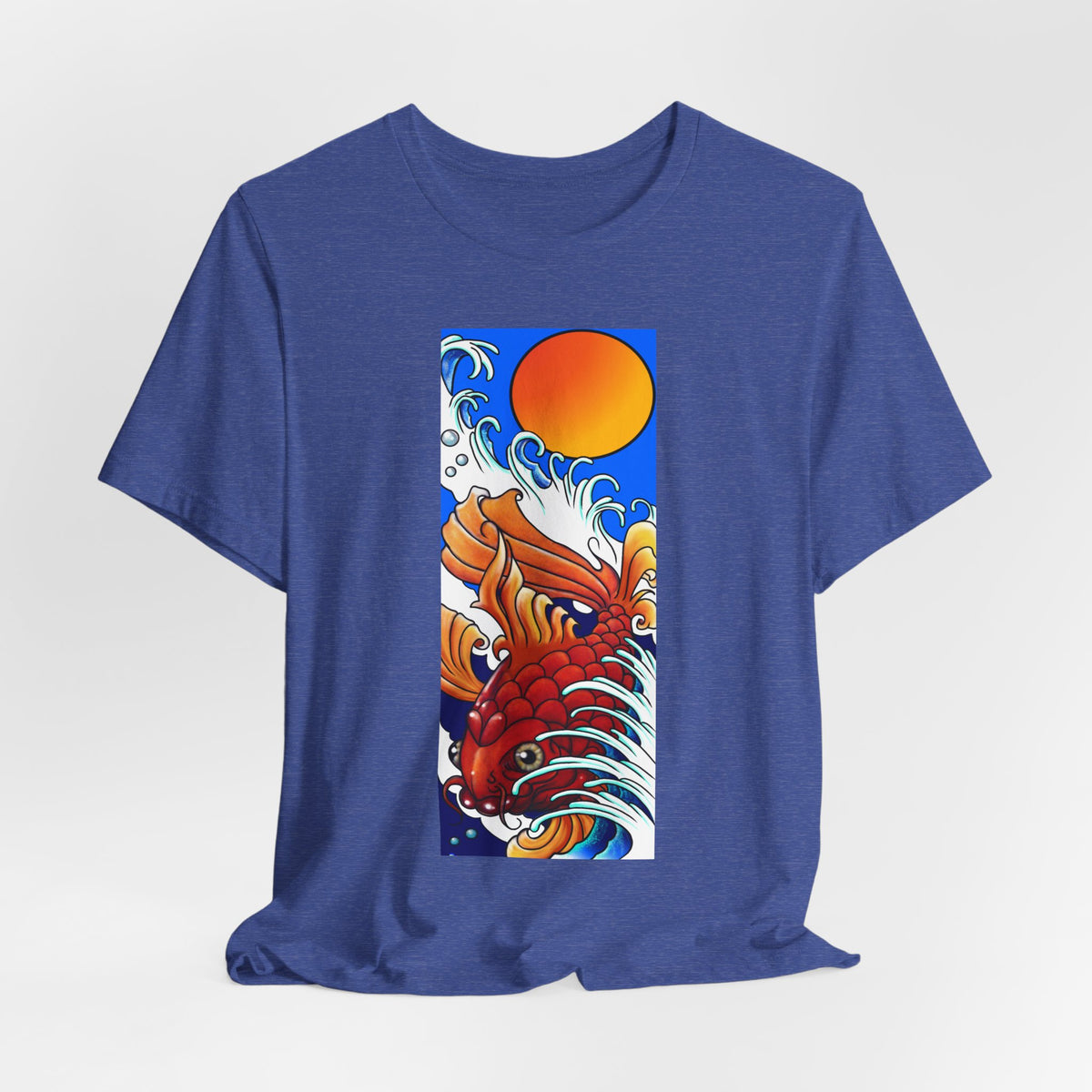 Original Art - Koi and Waves Graphic Tee