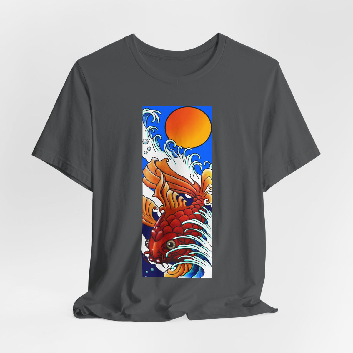Original Art - Koi and Waves Graphic Tee