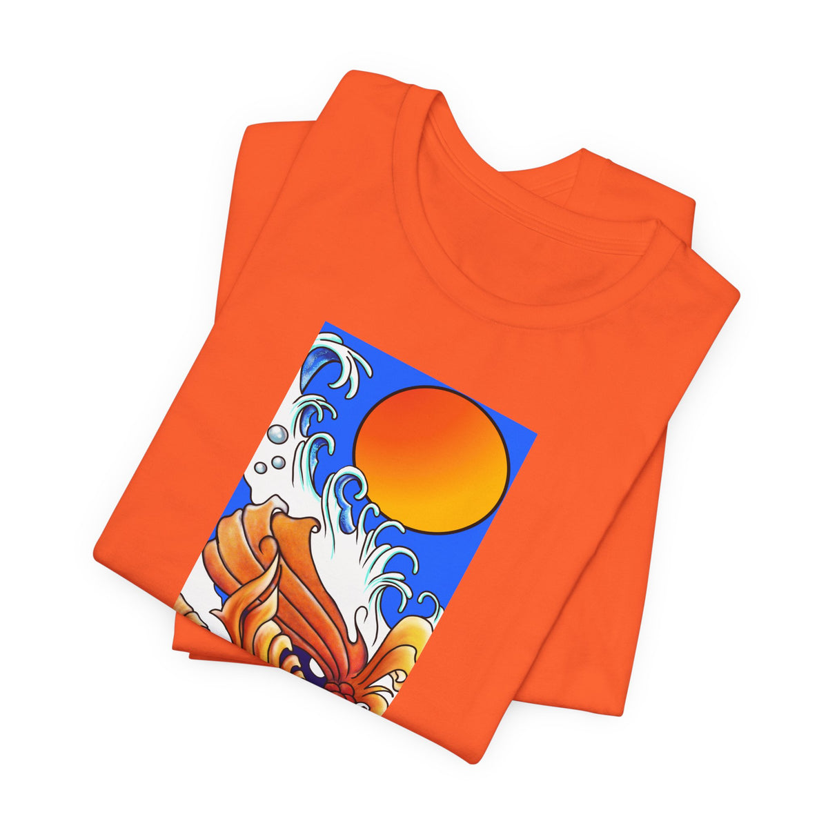 Original Art - Koi and Waves Graphic Tee