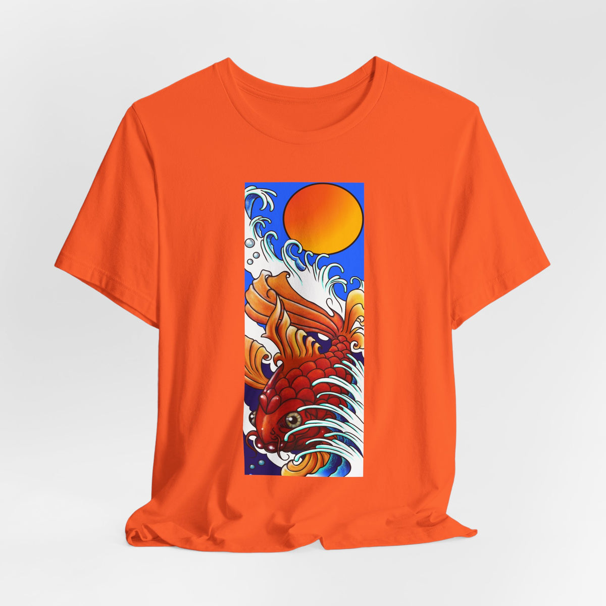 Original Art - Koi and Waves Graphic Tee