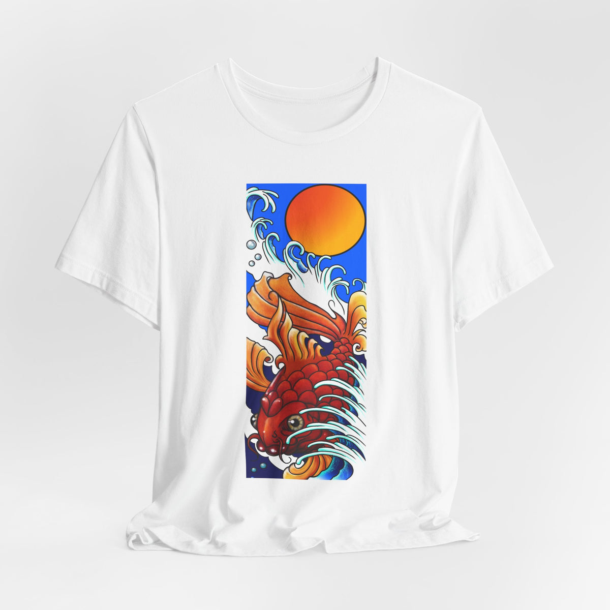 Original Art - Koi and Waves Graphic Tee