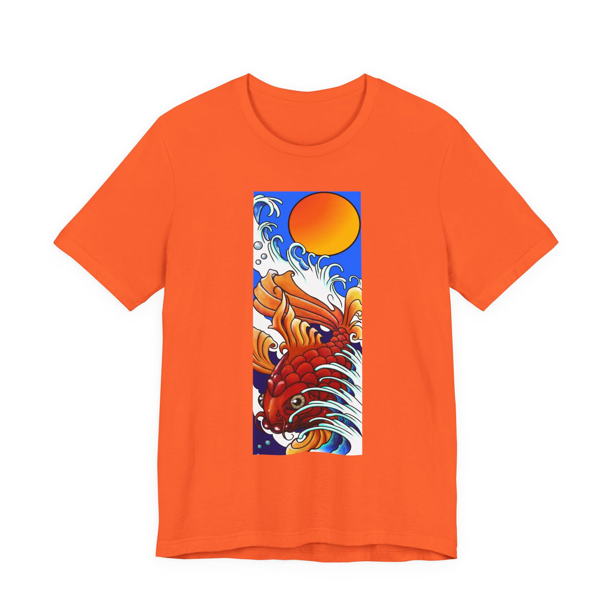 Original Art - Koi and Waves Graphic Tee