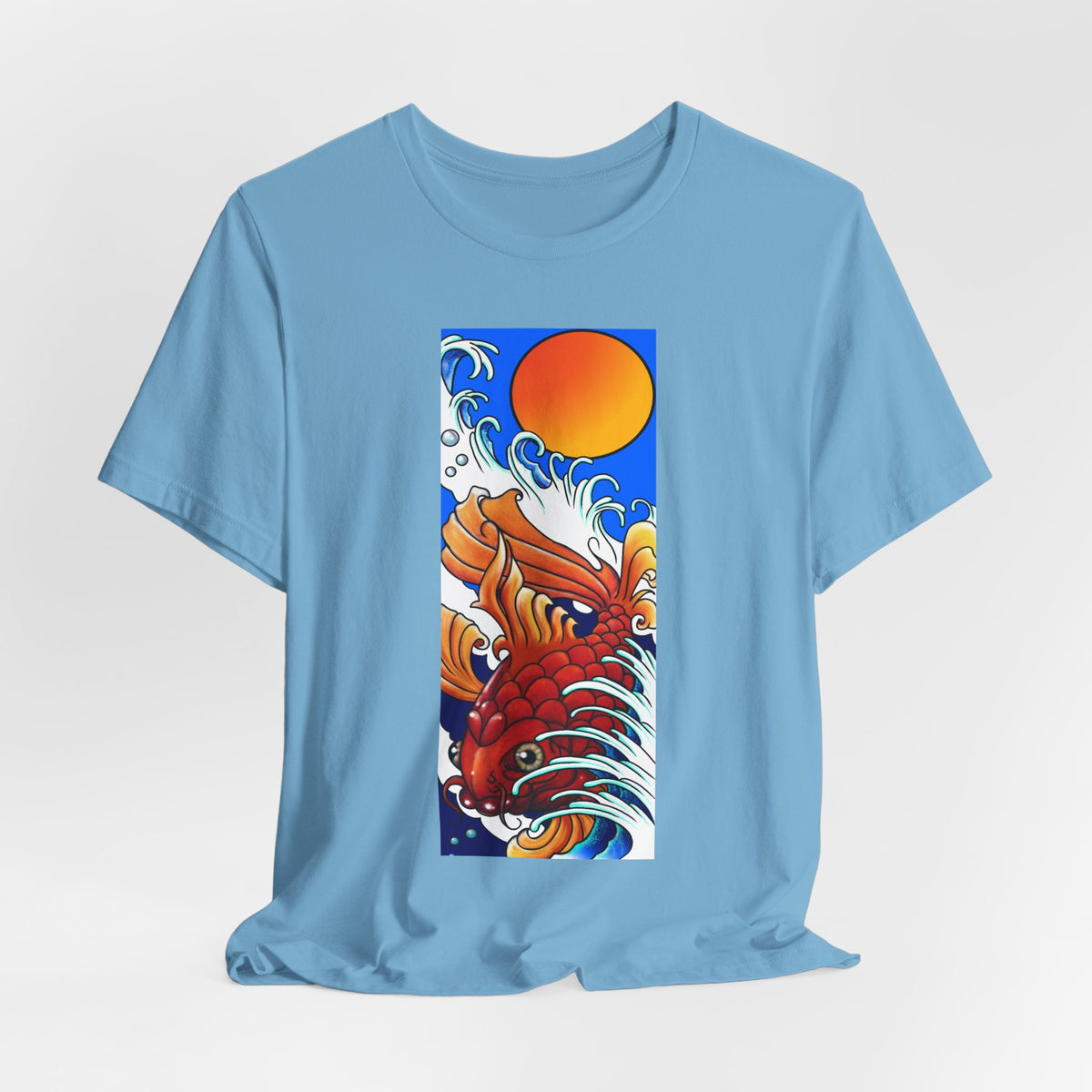 Original Art - Koi and Waves Graphic Tee
