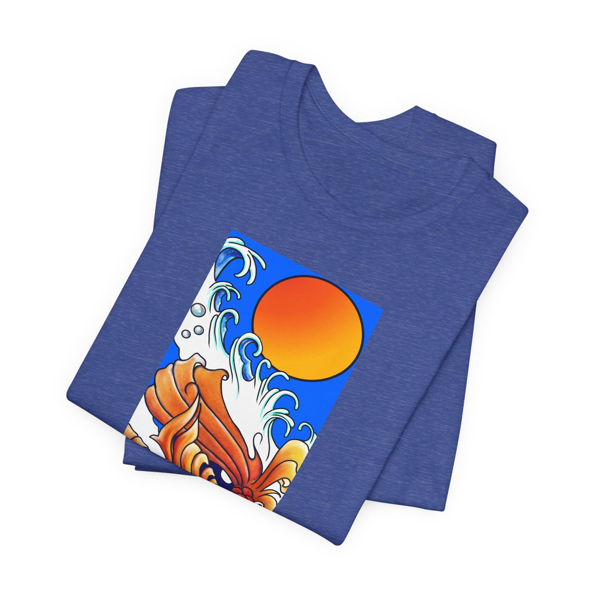 Original Art - Koi and Waves Graphic Tee