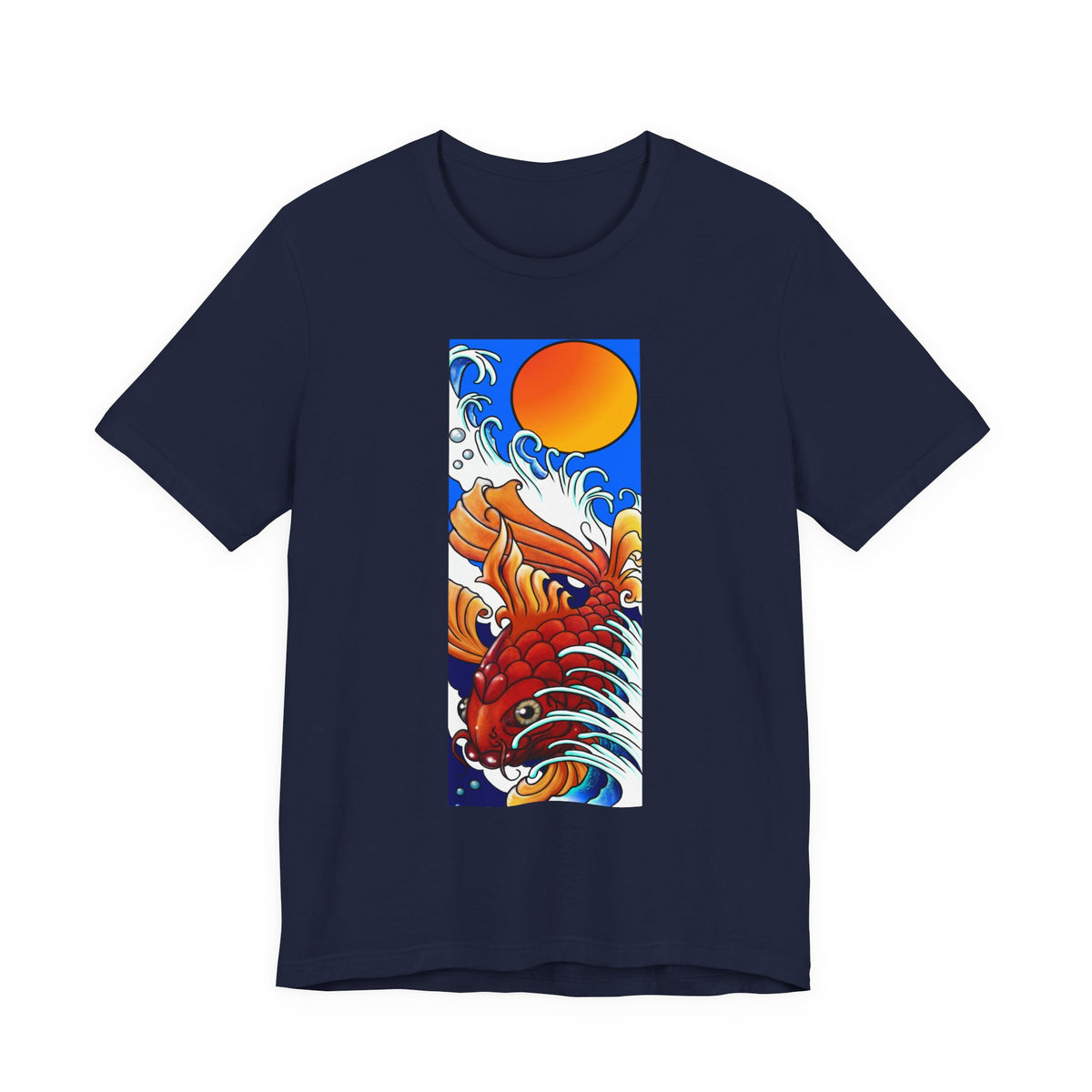 Original Art - Koi and Waves Graphic Tee