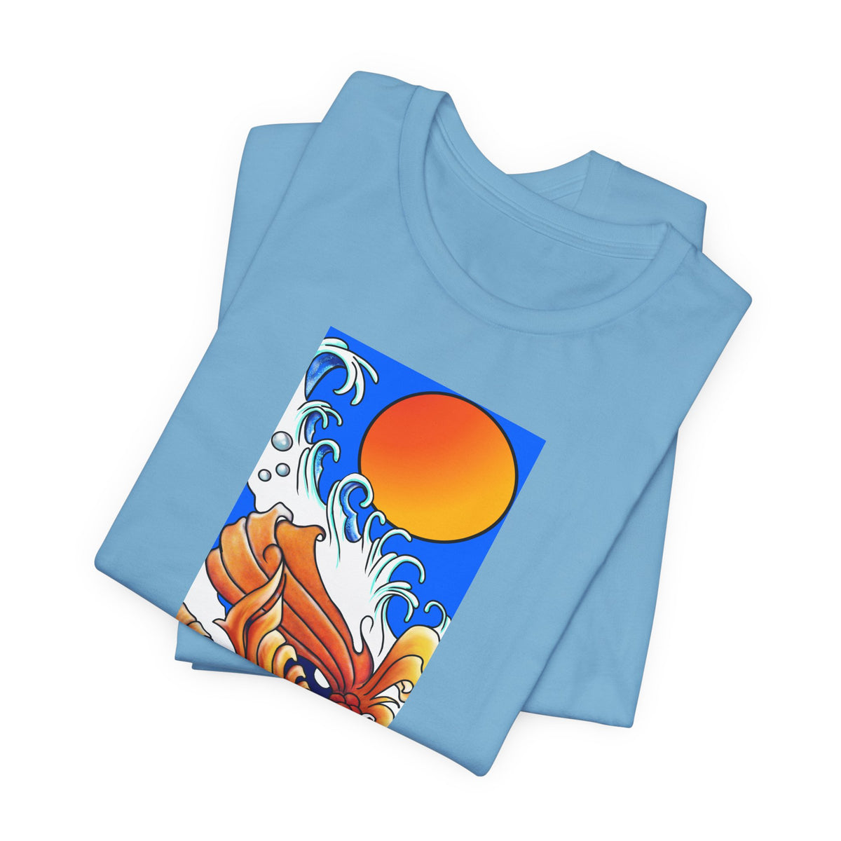 Original Art - Koi and Waves Graphic Tee