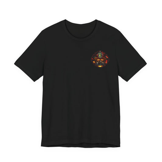 Fiery Firefighter Skull T-Shirt