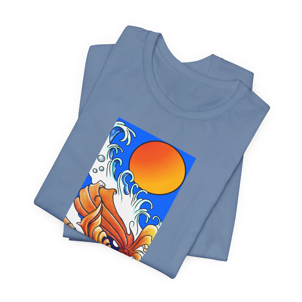 Original Art - Koi and Waves Graphic Tee