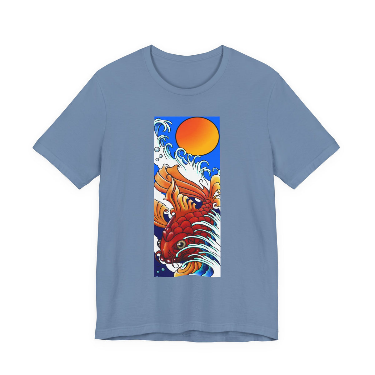 Original Art - Koi and Waves Graphic Tee