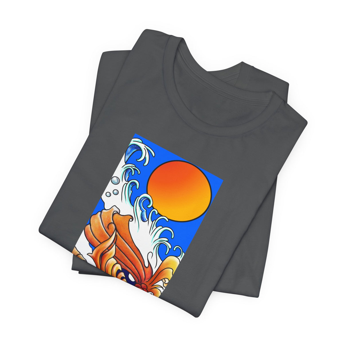 Original Art - Koi and Waves Graphic Tee