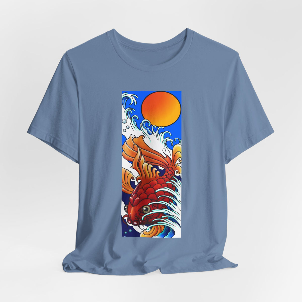 Original Art - Koi and Waves Graphic Tee