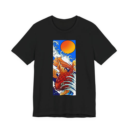 Original Art - Koi and Waves Graphic Tee